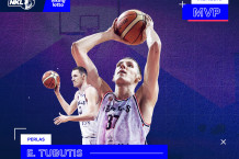 Mėnesio MVP tapo įspūdingus skaičius fiksavęs Einaras Tubutis