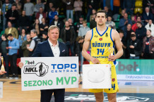 Sezono MVP Š. Beniušis: apie statistiką, finalą ir pasibaigusią sutartį