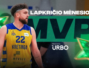 Lapkričio mėnesio MVP – Julius Kazakauskas